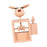 Crofta Wooden Flying Piggy Ornament Retro for Table Centerpieces Office Living Room