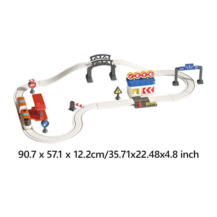 Crofta Electric Train Track Set Train Toy Set for Kids Age 3 Years up Birthday Gift City Track L