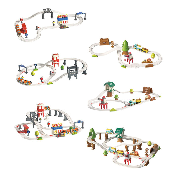 Crofta Electric Train Track Set Train Toy Set for Kids Age 3 Years up Birthday Gift City Track L