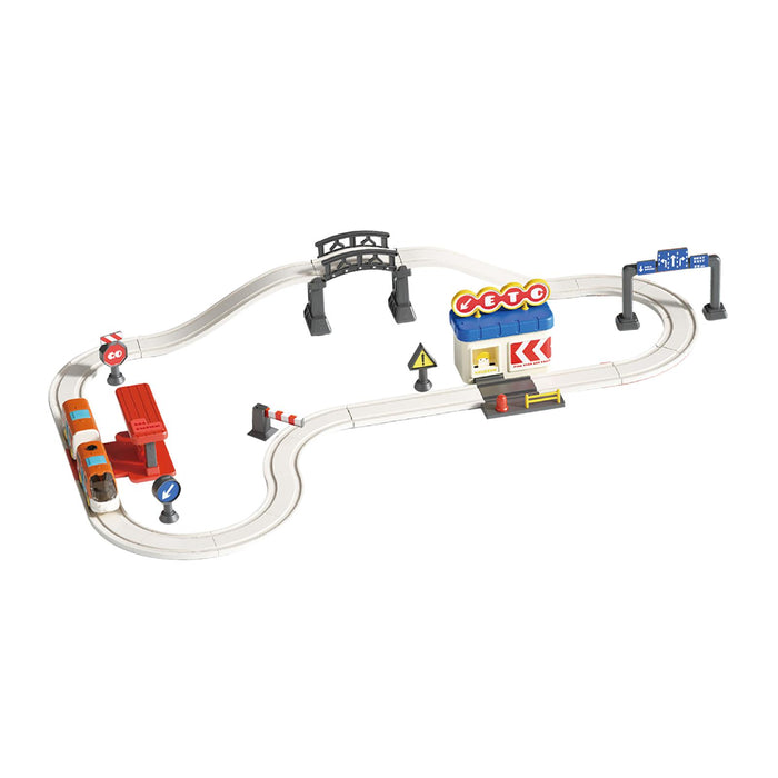 Crofta Electric Train Track Set Train Toy Set for Kids Age 3 Years up Birthday Gift City Track L