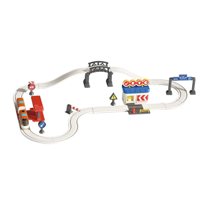 Crofta Electric Train Track Set Train Toy Set for Kids Age 3 Years up Birthday Gift City Track L