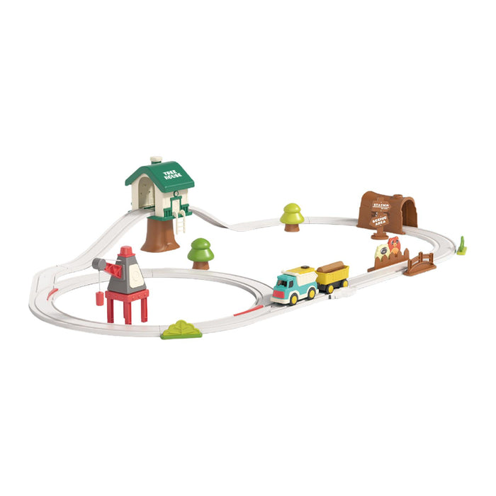 Crofta Electric Train Track Set Train Toy Set for Kids Age 3 Years up Birthday Gift Forest Track XL