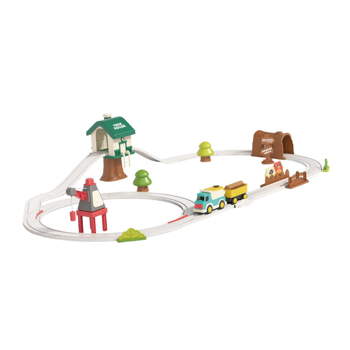 Crofta Electric Train Track Set Train Toy Set for Kids Age 3 Years up Birthday Gift Forest Track XL