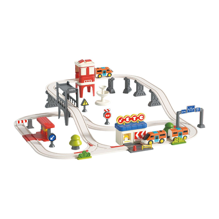 Crofta Electric Train Track Set Train Toy Set for Kids Age 3 Years up Birthday Gift City Track XXL