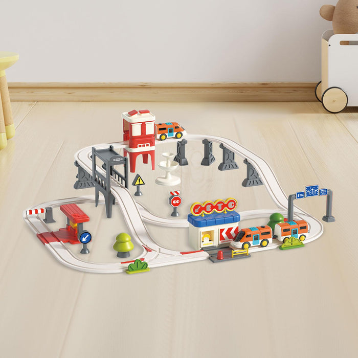 Crofta Electric Train Track Set Train Toy Set for Kids Age 3 Years up Birthday Gift City Track XXL