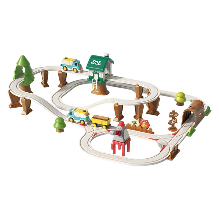 Crofta Electric Train Track Set Train Toy Set for Kids Age 3 Years up Birthday Gift Forest Track XXL