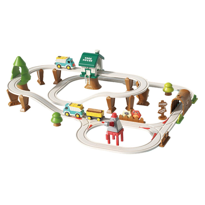 Crofta Electric Train Track Set Train Toy Set for Kids Age 3 Years up Birthday Gift Forest Track XXL