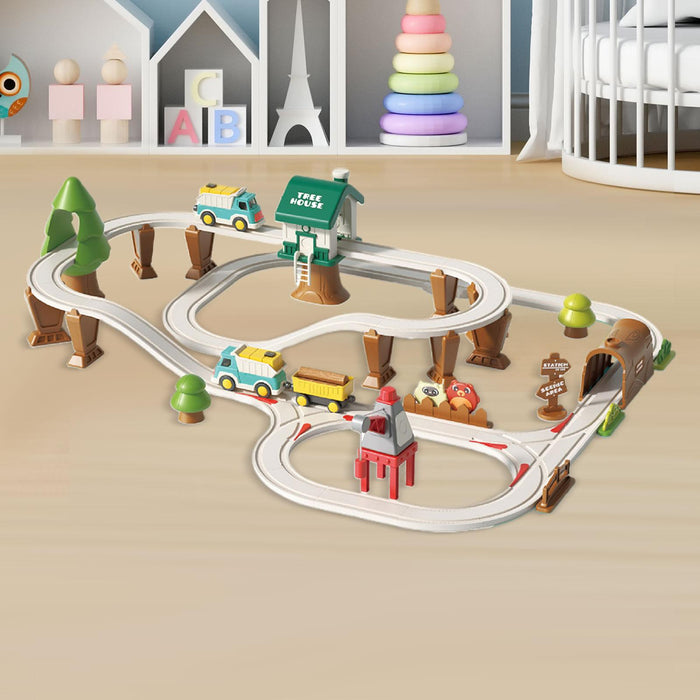 Crofta Electric Train Track Set Train Toy Set for Kids Age 3 Years up Birthday Gift Forest Track XXL