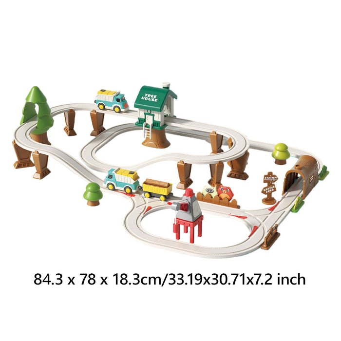 Crofta Electric Train Track Set Train Toy Set for Kids Age 3 Years up Birthday Gift Forest Track XXL