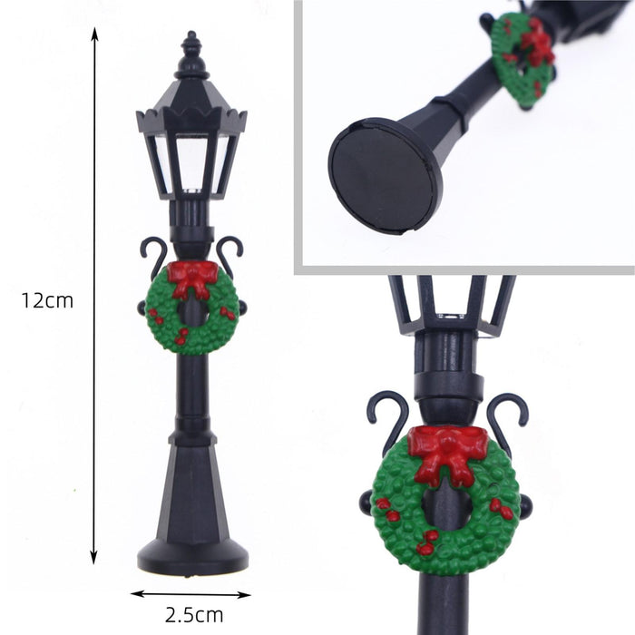 Crofta Mini Street Lamp Post Model Fairy Garden Decoration Garden Lamp Street Models