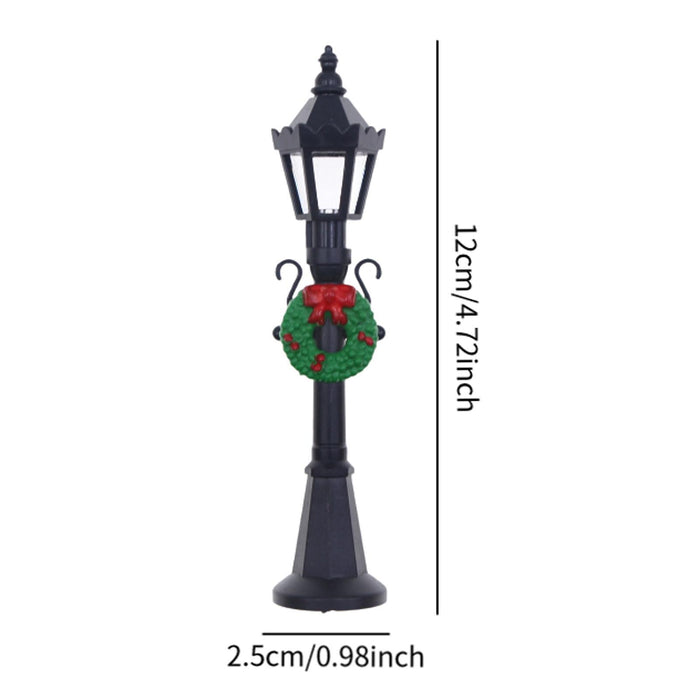 Crofta Mini Street Lamp Post Model Fairy Garden Decoration Garden Lamp Street Models