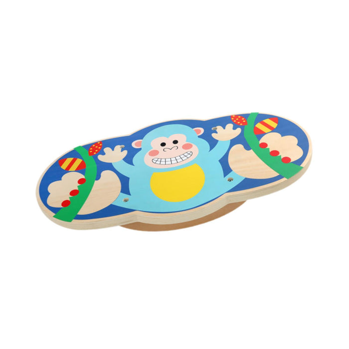 Crofta Wooden Balance Board for Kids Cute Wooden Rocker Board for Boys Girls Adults