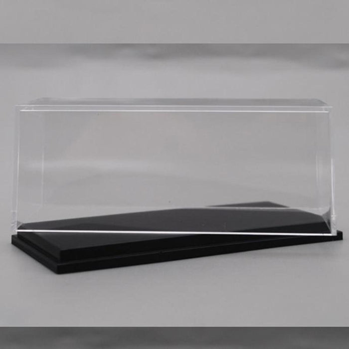 Crofta Acrylic Display Case Toy Car Storage Organizer for 1/87 Vehicle Dolls Statue black base