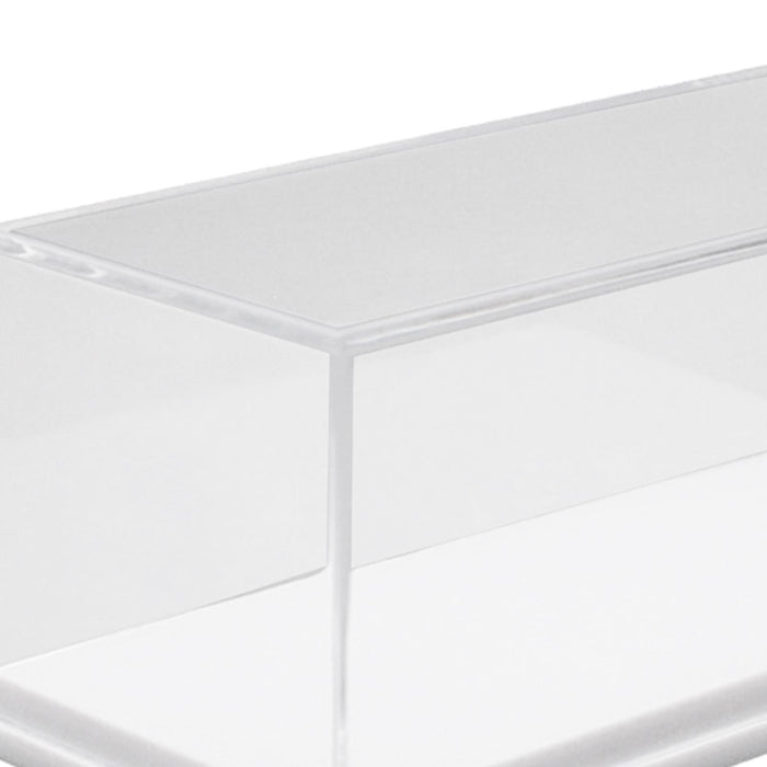 Crofta Acrylic Display Case Toy Car Storage Organizer for 1/87 Vehicle Dolls Statue white base