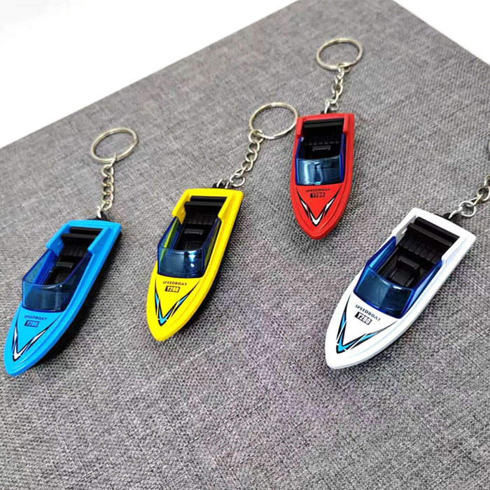 Crofta 4 Pieces Motorboat Model Toys Summer Toy for Adults Boys Girls Birthday Gift With Keychain