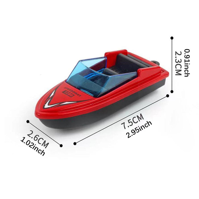 Crofta 4 Pieces Motorboat Model Toys Summer Toy for Adults Boys Girls Birthday Gift With Keychain