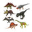 Crofta 7 Pieces Dinosaur Figure Dinosaur Toy for Age 3 4 5 6 Years Old Kids Holiday