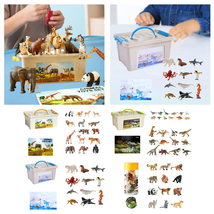 Crofta Realistic Animal Toy Cognitive Learning Toy for Party Favors School Projects Animals