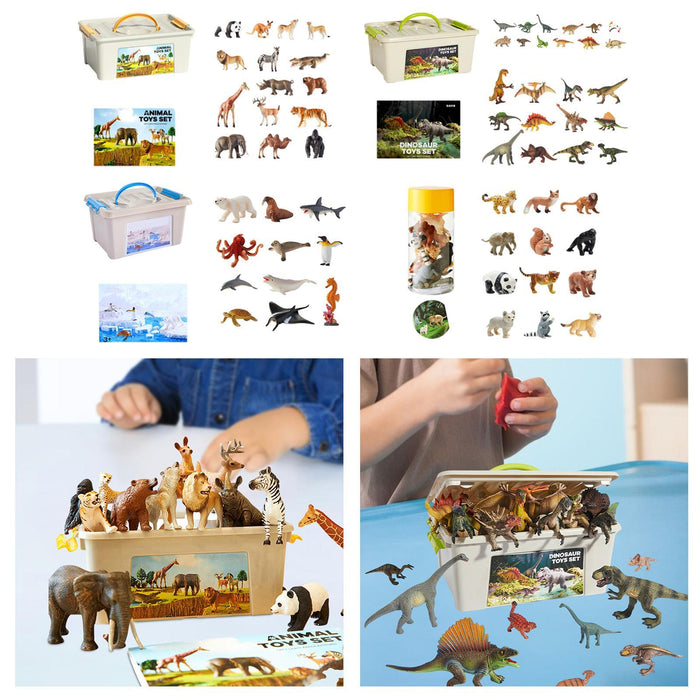 Crofta Realistic Animal Toy Cognitive Learning Toy for Party Favors School Projects Animals