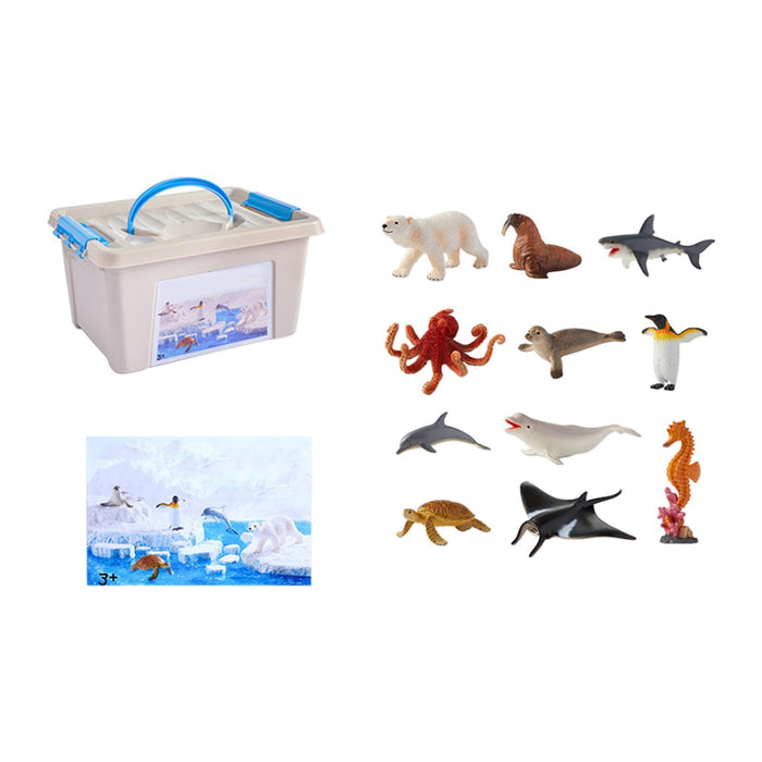 Crofta Realistic Animal Toy Cognitive Learning Toy for Party Favors School Projects Ocean