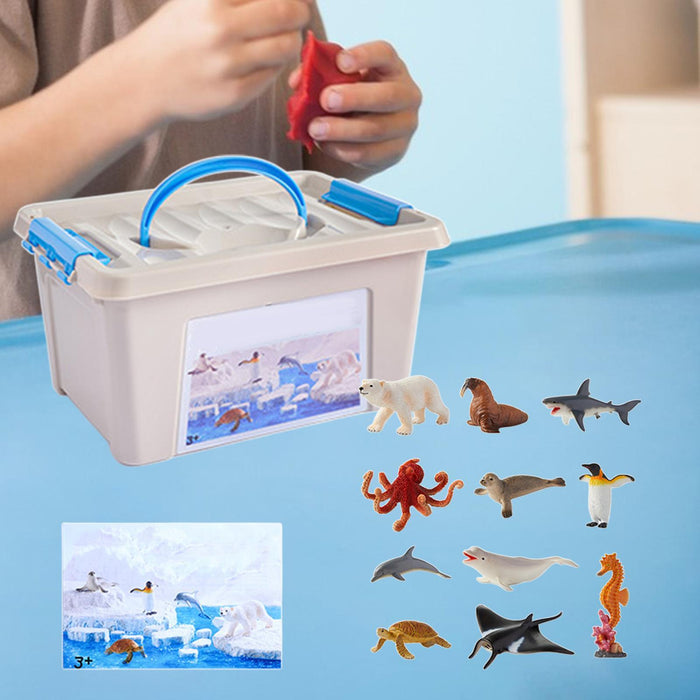 Crofta Realistic Animal Toy Cognitive Learning Toy for Party Favors School Projects Ocean