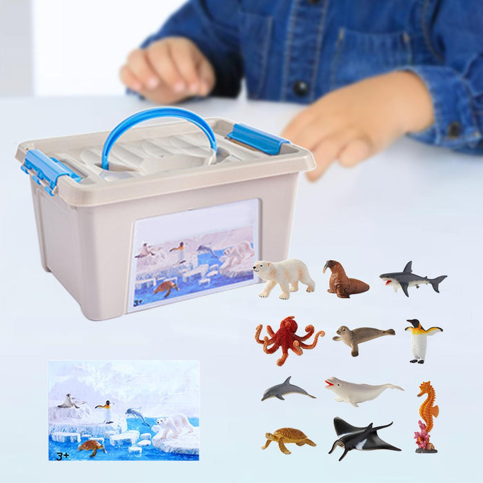 Crofta Realistic Animal Toy Cognitive Learning Toy for Party Favors School Projects Ocean