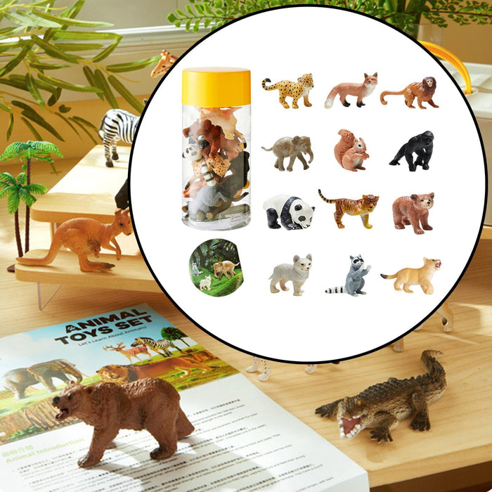 Crofta Realistic Animal Toy Cognitive Learning Toy for Party Favors School Projects Wildlife