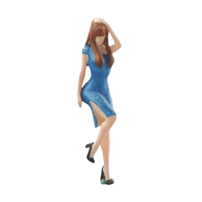 Crofta 1/64 Miniature Girls Figurines Hobby for Architecture Model Photo Props Accs