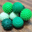 Crofta 12x Sensory Toys Textured Multi Balls Set for Party Favors Children Birthday Green