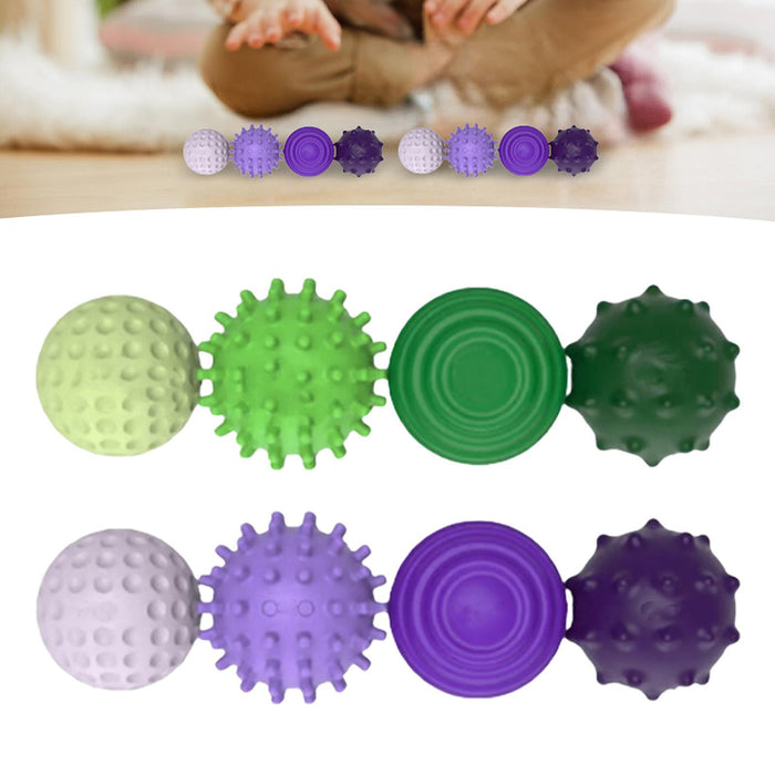 Crofta 12x Sensory Toys Textured Multi Balls Set for Party Favors Children Birthday Green