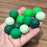 Crofta 12x Sensory Toys Textured Multi Balls Set for Party Favors Children Birthday Green