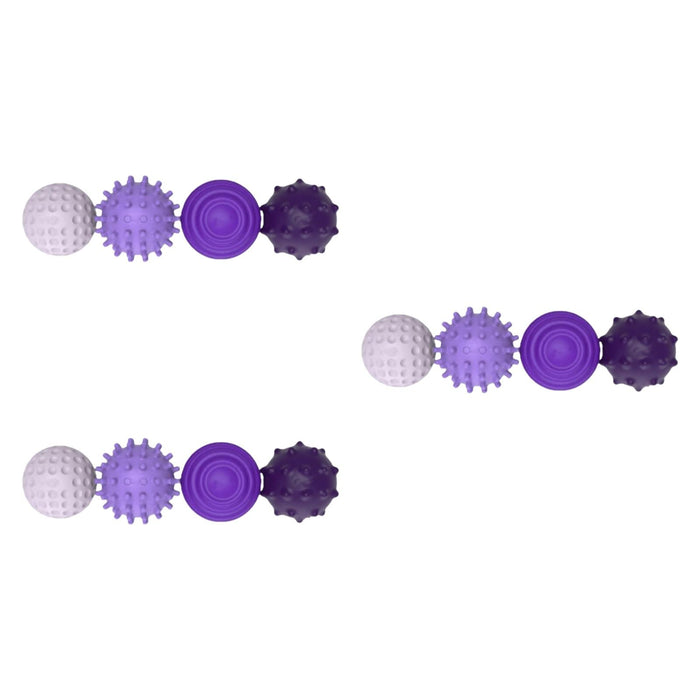 Crofta 12x Sensory Toys Textured Multi Balls Set for Party Favors Children Birthday Violet