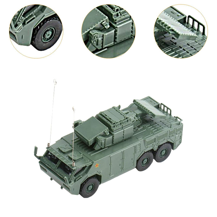 Crofta 1/72 Scale Vehicle Model Kits Ornament for Keepsake Children Boys Collection Green