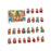 Crofta Xmas Advent Calendar Capybara Christmas with 24 Days Acrylic Advent Calendar A Set