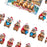 Crofta Xmas Advent Calendar Capybara Christmas with 24 Days Acrylic Advent Calendar A Set