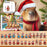 Crofta Xmas Advent Calendar Capybara Christmas with 24 Days Acrylic Advent Calendar A Set