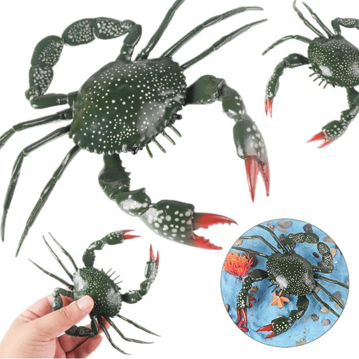 Crofta Animal Figurine Fun Marine Animal Play Toy for Home Decorate Car Living Room lage crabs