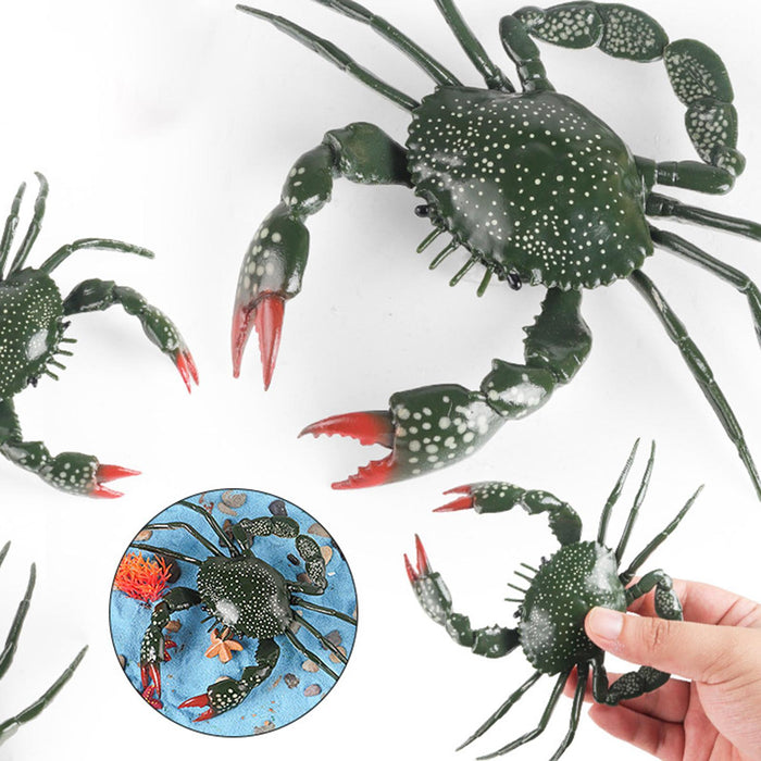 Crofta Animal Figurine Fun Marine Animal Play Toy for Home Decorate Car Living Room lage crabs