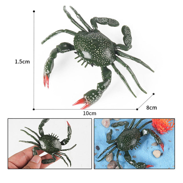 Crofta Animal Figurine Fun Marine Animal Play Toy for Home Decorate Car Living Room small crabs