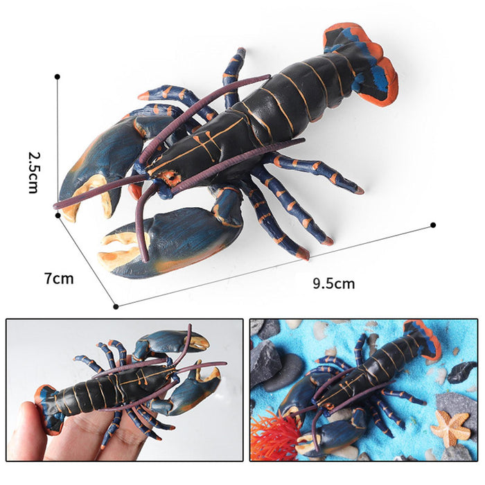 Crofta Animal Figurine Fun Marine Animal Play Toy for Home Decorate Car Living Room lobster