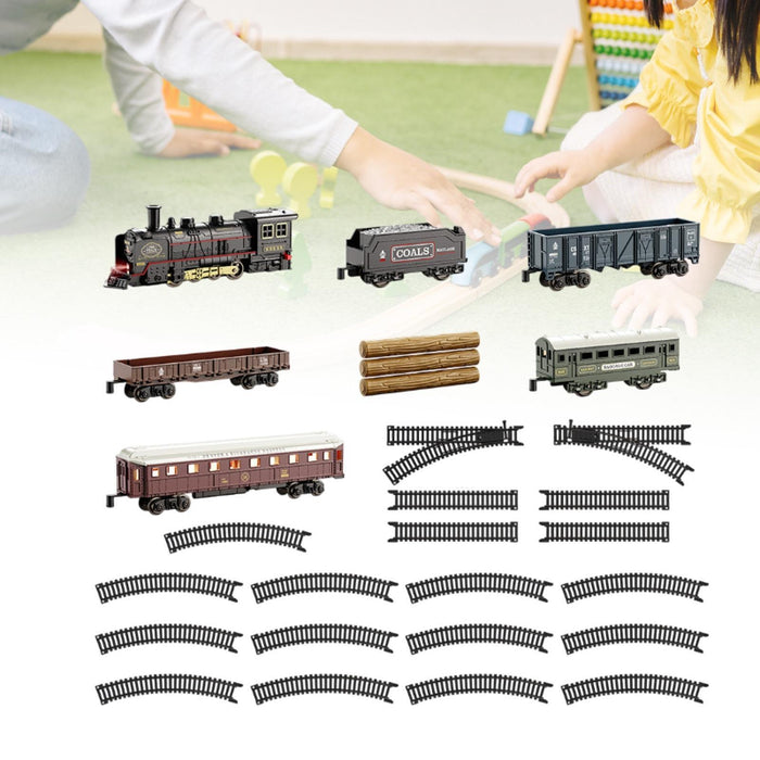 Crofta Electric Train Set Tracks Train Toys for Toddlers Children Age 3 4 5 6 Years 28Pcs