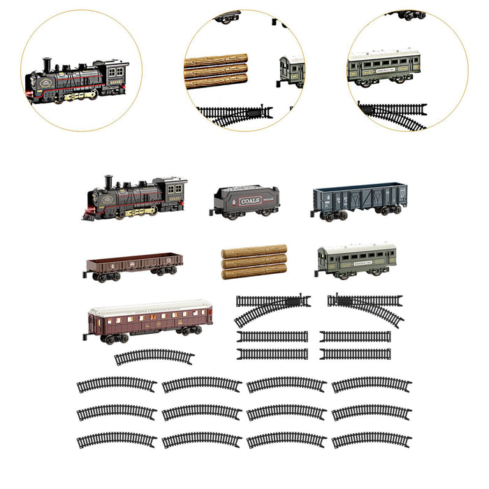 Crofta Electric Train Set Tracks Train Toys for Toddlers Children Age 3 4 5 6 Years 28Pcs