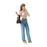 Crofta 1:64 Scale Models Character Ornament Miniature Figure Miniature Scenes Decor Shoulder Bag Girl