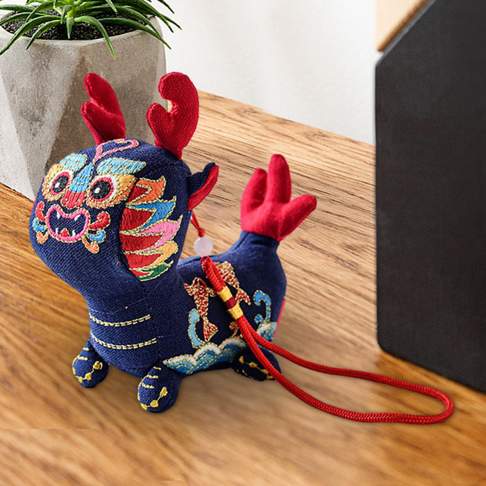 Crofta Animal China Zodiac Plush Toy Chinese Dragon Animal Doll Pendant Style E