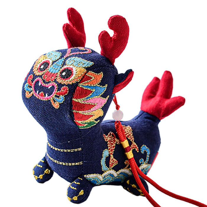 Crofta Animal China Zodiac Plush Toy Chinese Dragon Animal Doll Pendant Style E