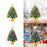 Crofta 1.48ft Mini Christmas Tree Small with Light for Bedroom Themed Party Counter Warm Light