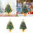 Crofta 1.48ft Mini Christmas Tree Small with Light for Bedroom Themed Party Counter Warm Light