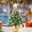 Crofta 1.48ft Mini Christmas Tree Small with Light for Bedroom Themed Party Counter Warm Light