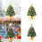 Crofta 1.48ft Mini Christmas Tree Small with Light for Bedroom Themed Party Counter Warm Light