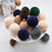 Crofta 12 Pieces Flocked Christmas Ball Ornaments Christmas Decorationsshatterproof Dark Blue Multi